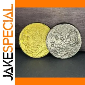 Greek Zeus Pendant Necklace in Copper