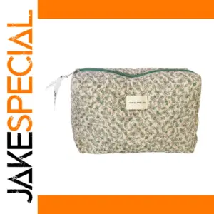 Floral Cotton Cosmetic Organizer for Travel