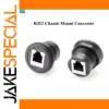 RJ12 6P6C Panel Mount Adapter for Lighting