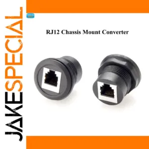 RJ12 6P6C Panel Mount Adapter for Lighting