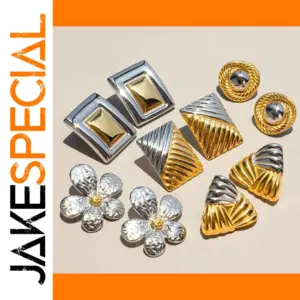 Stainless Steel Geometric Earrings Collection