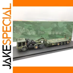 Military Camouflage Heavy-Duty Trailer Model 1:72 Scale