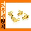 24K Gold-Plated Right-Angle Speaker Cable Connectors
