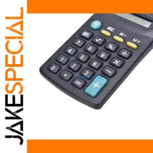 Black 8-Digit Portable Calculator