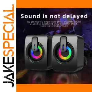 Modern RGB USB Computer Speakers for Home Use