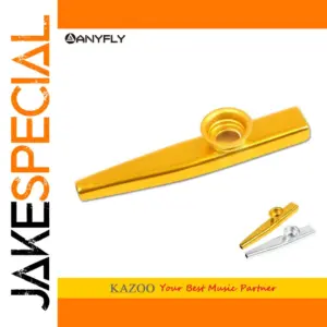 Gold Finish Metal Kazoo - 12cm Musical Accessory