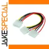 20cm 4-Pin Molex Power Splitter Cable