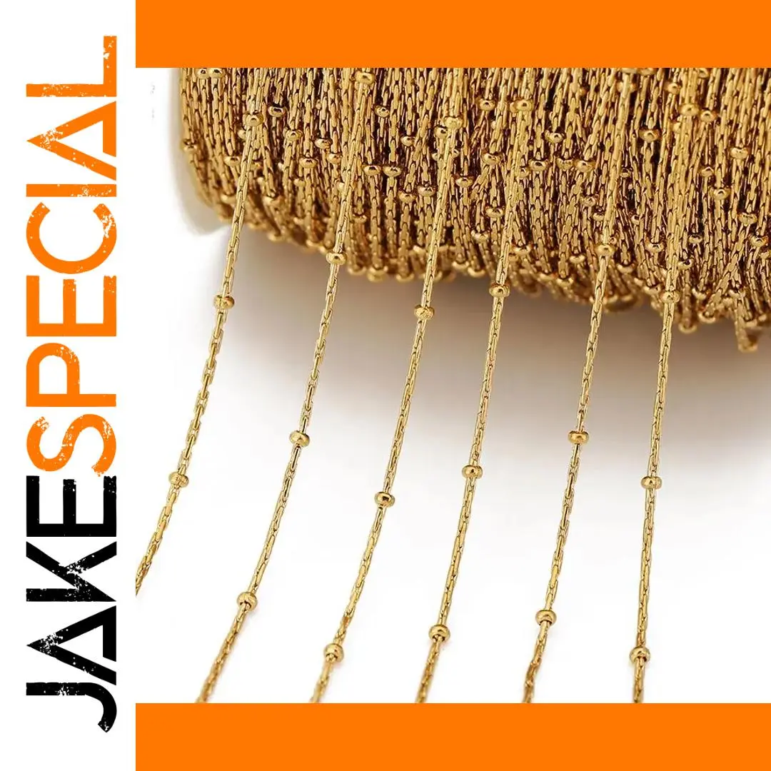 Stainless Steel Gold Snake Chain 2m 1 Stainless Steel Gold Snake Chain 2m