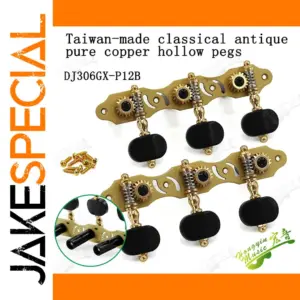 Antique Gold Classical Guitar Tuning Pegs Set