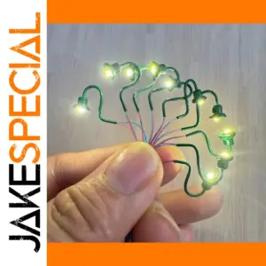 Vintage HO Scale Wall-Mounted Street Lamps (5 Pieces)