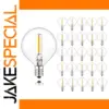 Vintage G40 LED Bulbs Set 25 Warm White 2200K