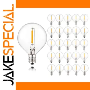 Vintage G40 LED Bulbs Set 25 Warm White 2200K