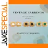 Vintage Stainless Steel Square Earrings Model JDE0112028