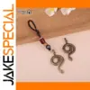Vintage Brass Snake Hook Keychain for Style