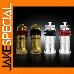 High-End Brass Speaker Binding Post in Gold and Rhodium