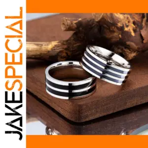 Unisex Stainless Steel Wedding Ring 6/8mm