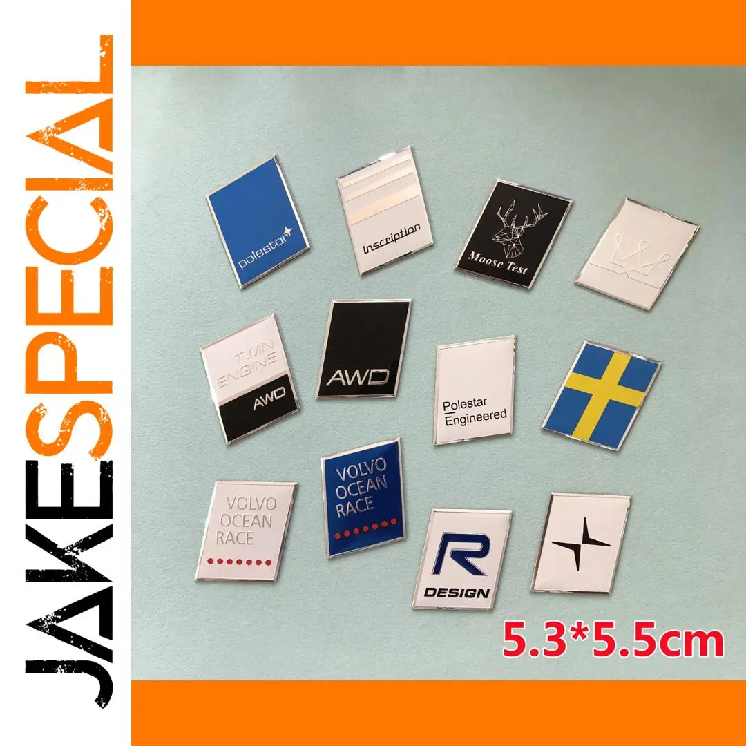 Aluminum Car Trunk Logo Sticker 5.4x4.4cm 1 Aluminum Car Trunk Logo Sticker 5.4x4.4cm