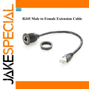 0.3M Black RJ45 Extension Cable for Networking