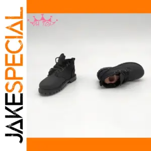 Black Spliced Boots for 12-Inch Action Figures