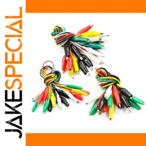 Vibrant 10-Pack Alligator Clips for Electrical Projects