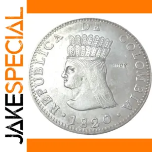Authentic 1820 Colombia 8 Reales Replica Coin
