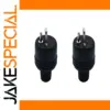 Black 2-Pin DIN Speaker Adapter Set for Audio Devices