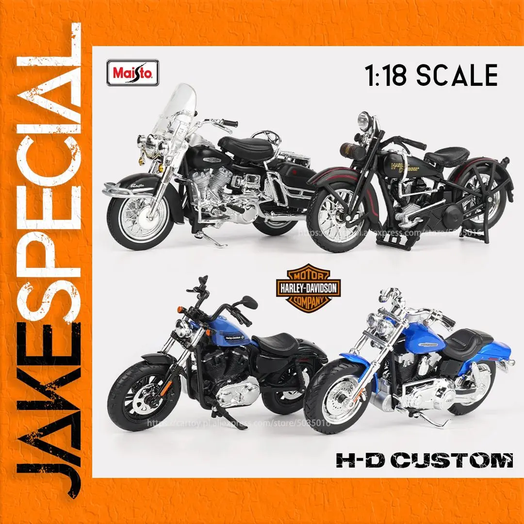 Harley-Davidson 1:18 Die-Cast Motorcycle Set 1 Harley-Davidson 1:18 Die-Cast Motorcycle Set