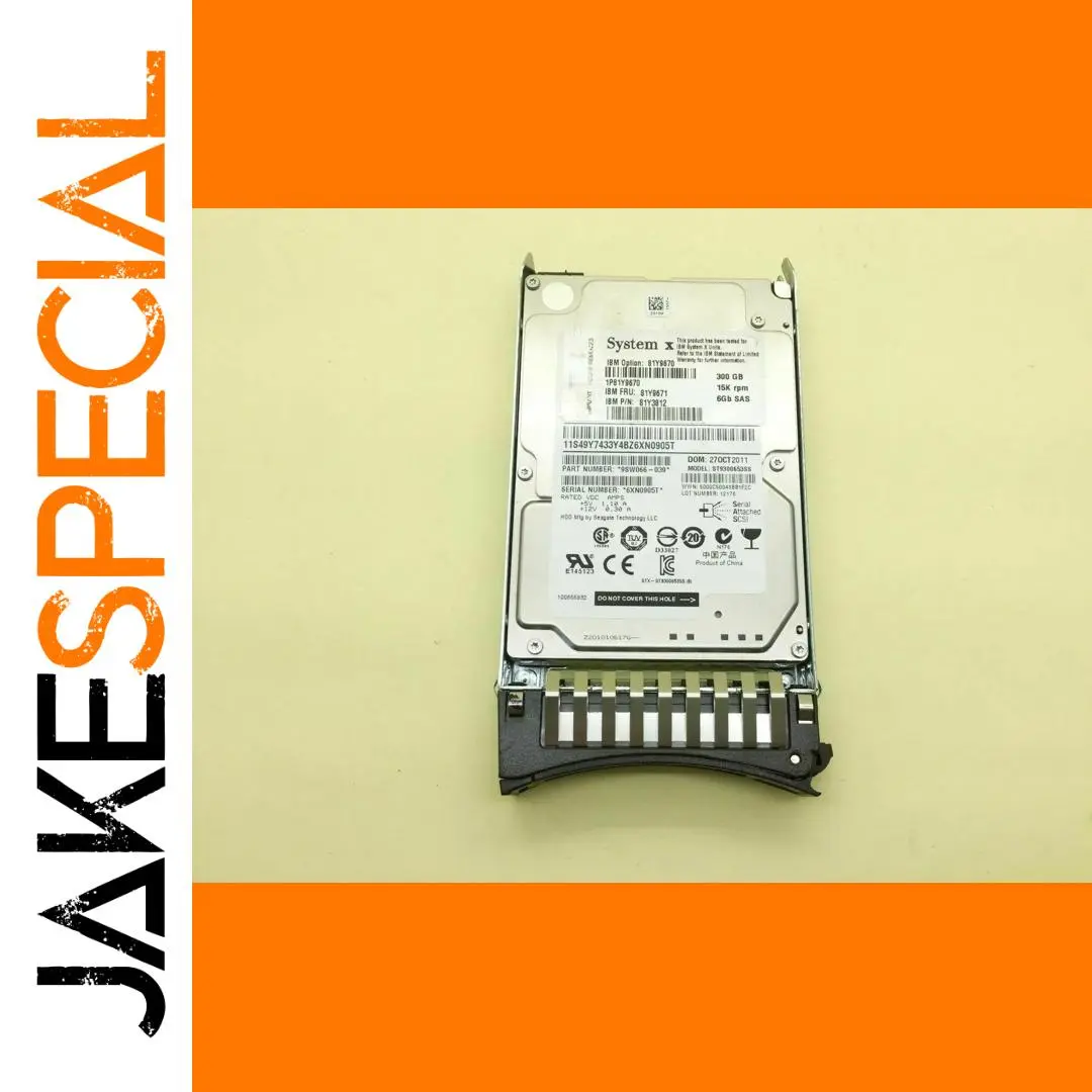 IBM 300GB 15K SAS 2.5-Inch Hard Drive 81Y9671 1 IBM 300GB 15K SAS 2.5-Inch Hard Drive 81Y9671