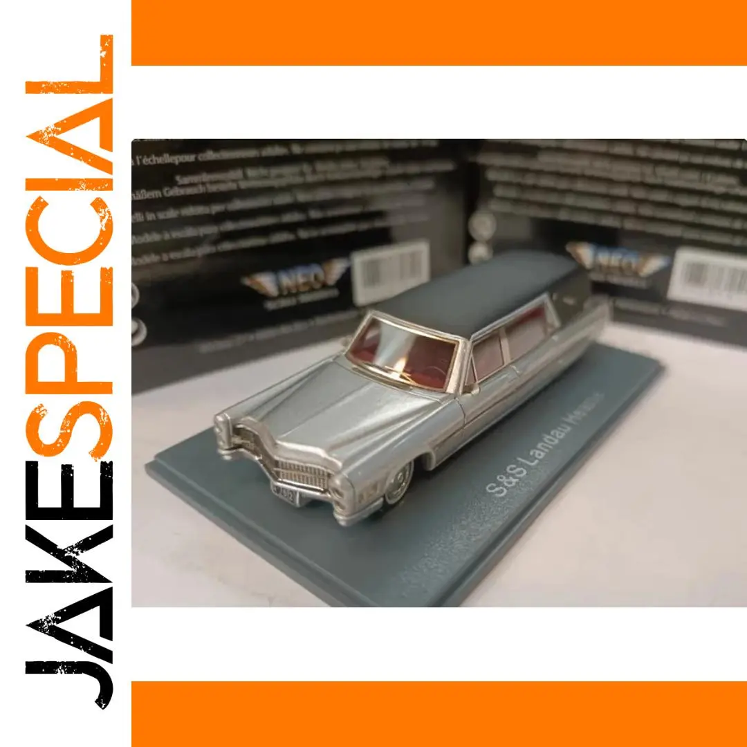 Vintage Cadi S&S Landau Hearse Model 1:87 Scale 1 Vintage Cadi S&S Landau Hearse Model 1:87 Scale