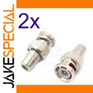 BNC to RCA Connectors Set for AV Systems