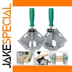 Green 90° Right Angle Clamp for Glass and Wood