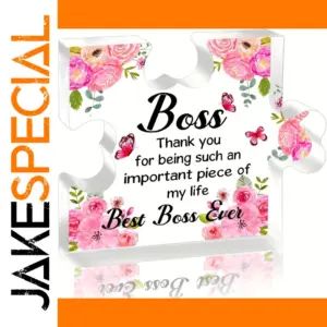 Elegant Floral Boss Lady Acrylic Gift