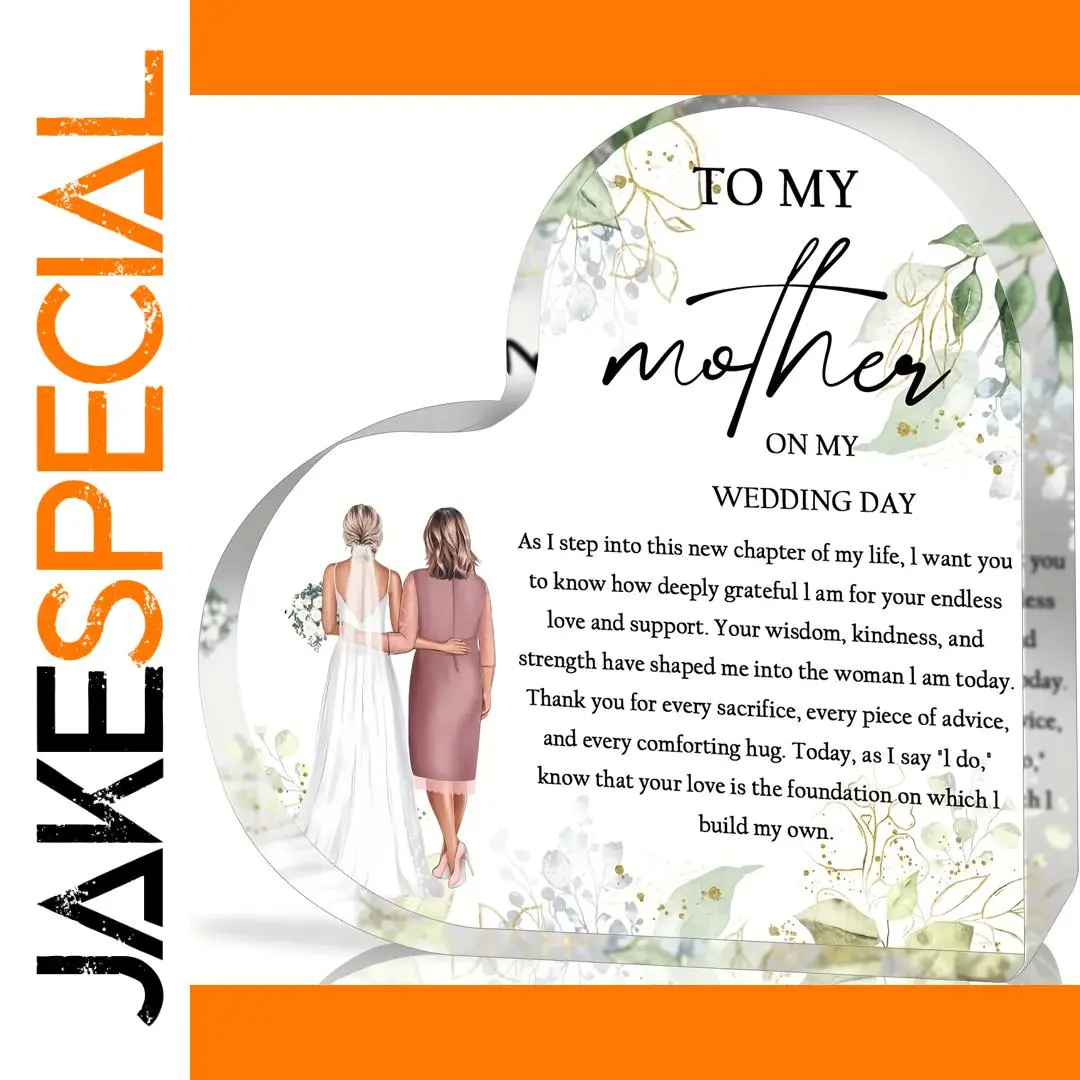 Heart-Shaped Wedding Gift Ornament for Mother of Bride 1 Heart-Shaped Wedding Gift Ornament for Mother of Bride