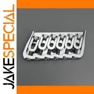 Six-String Multi-Scale Guitar Bridge Chrome Finish