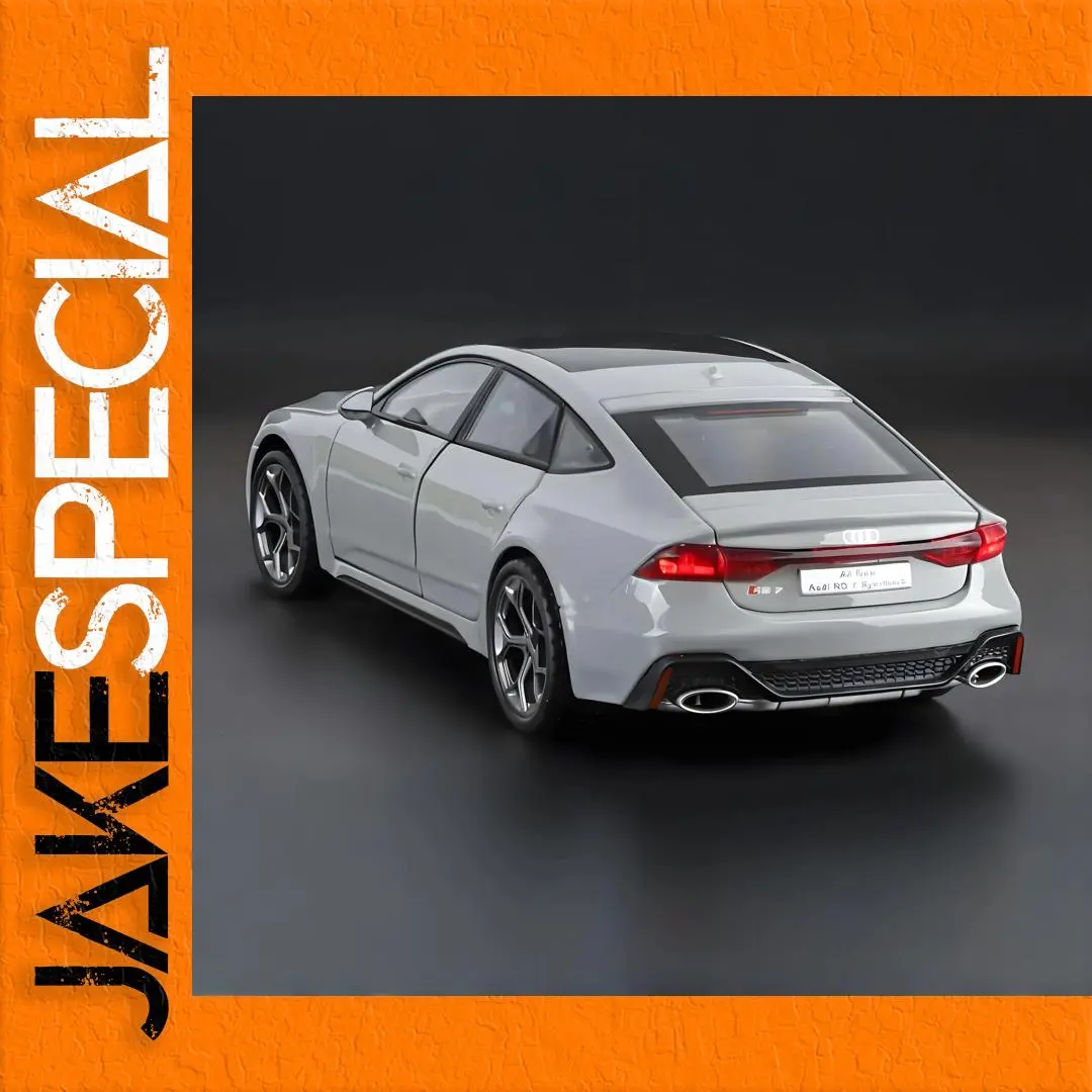 Silver Audi RS7 Sportback 1:24 Diecast Model 1 Silver Audi RS7 Sportback 1:24 Diecast Model