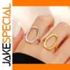 Stylish Women's Adjustable Hollow Ring with Smart Features
