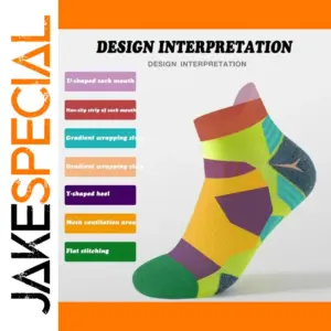 Vibrant Bamboo Running Sock for Athletes