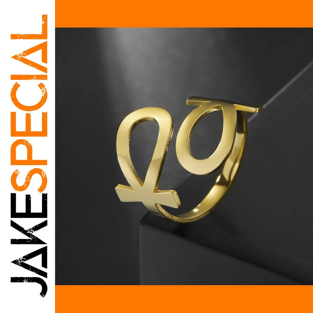 Egypt Ankh Cross Stainless Steel Ring 1 Egypt Ankh Cross Stainless Steel Ring