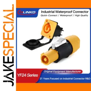 Waterproof M24 Powercon Connector 20A 500V