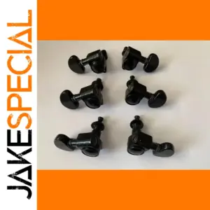 Black Electric Guitar Tuning Pegs Set for Precision Tuning