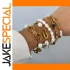 Elegant 18K Gold Pearl Bracelet for Women