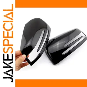 Mercedes-Benz Side Mirror Cover Cap Chrome Black