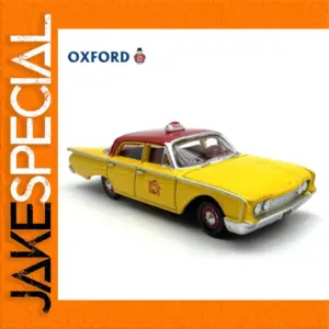 Vintage Yellow Taxi Model 1:87 Scale