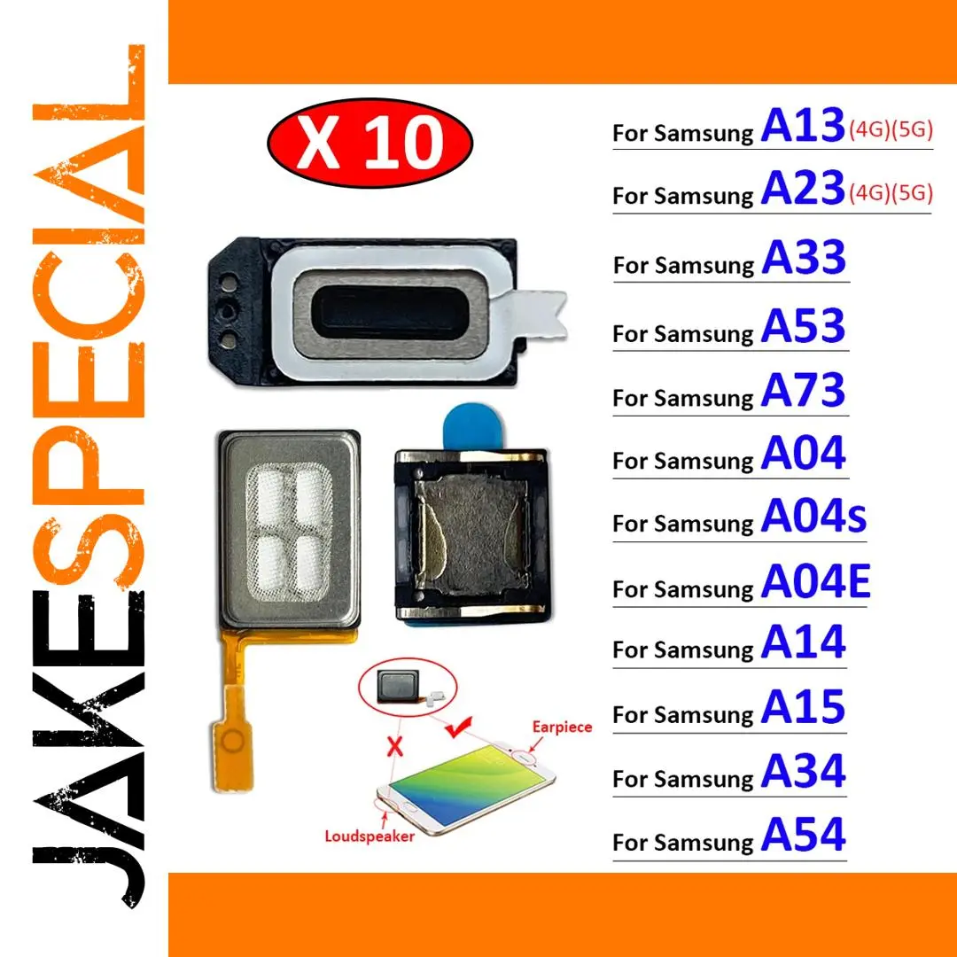 Samsung A04-A73 Front Top Earpiece Sound Set (10 Units) 1 Samsung A04-A73 Front Top Earpiece Sound Set (10 Units)
