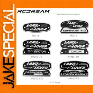 RC Car Metal Emblems for Customization