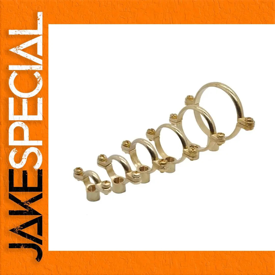 Brass Pipe Clamp for 15–54mm Pipes 1 Brass Pipe Clamp for 15–54mm Pipes