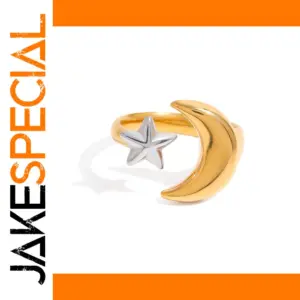 Celestial Stainless Steel Women's Adjustable Ring