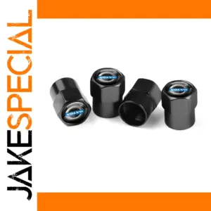 Premium Aluminum Tire Valve Dust Caps Set