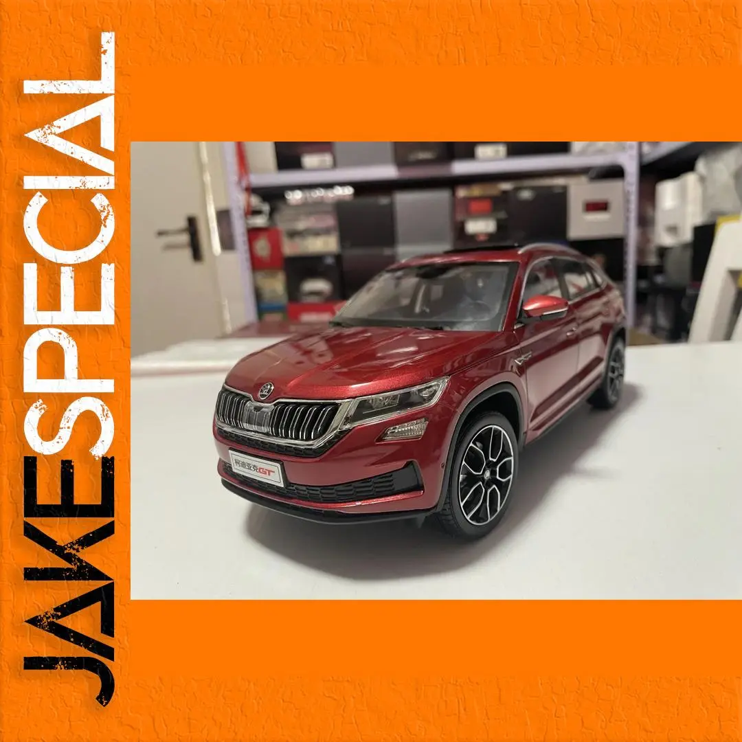 Red Skoda Kodiaq 1:18 Diecast Model Collection 1 Red Skoda Kodiaq 1:18 Diecast Model Collection