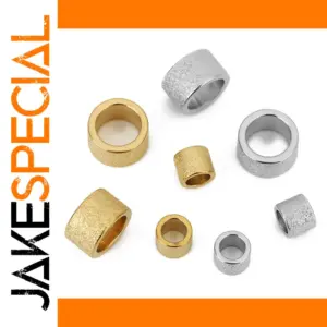 Stainless Steel Frosted Beads Set for Jewelry